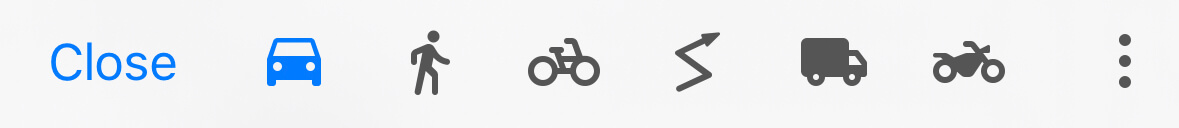 Navigationsmodi in Guru Maps