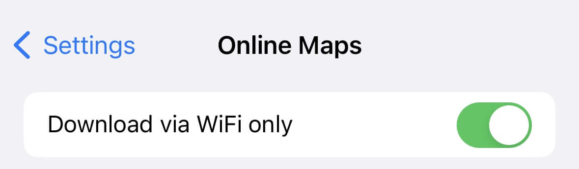 Descargar solo por Wi-Fi
