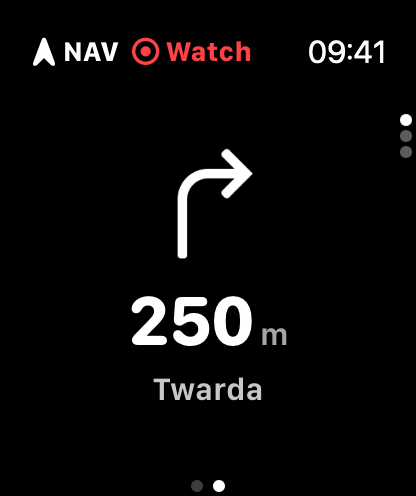 Indicazioni passo passo su Apple Watch