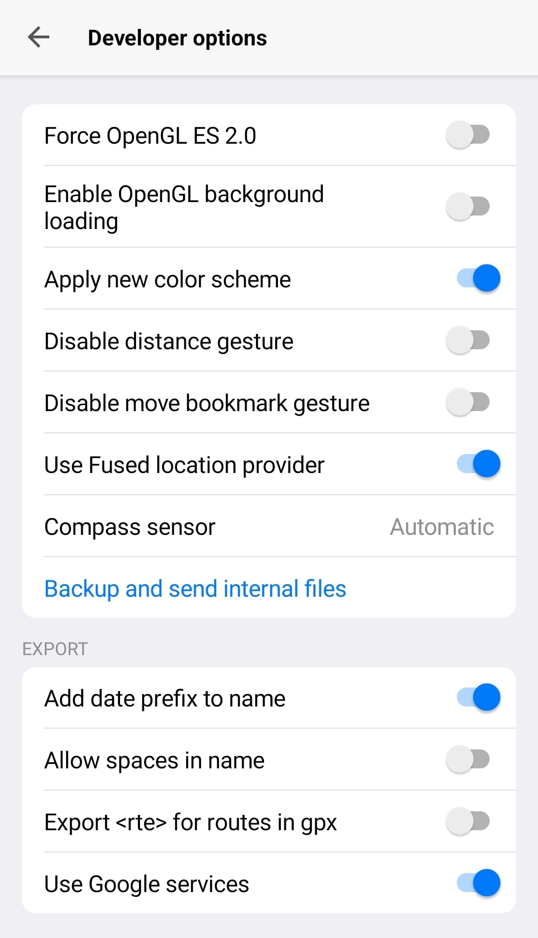 Настройки разработчика на Android