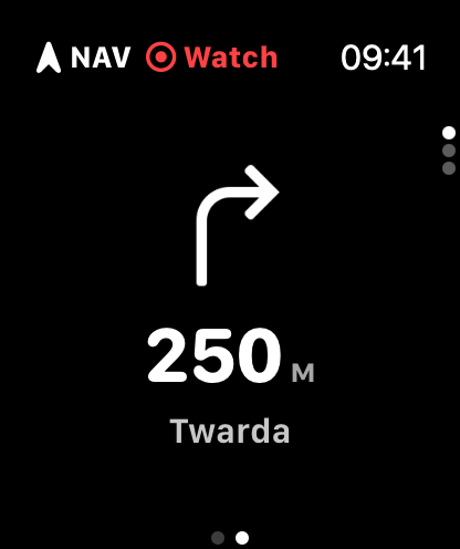 Пошаговые подсказки в Guru Maps на Apple Watch
